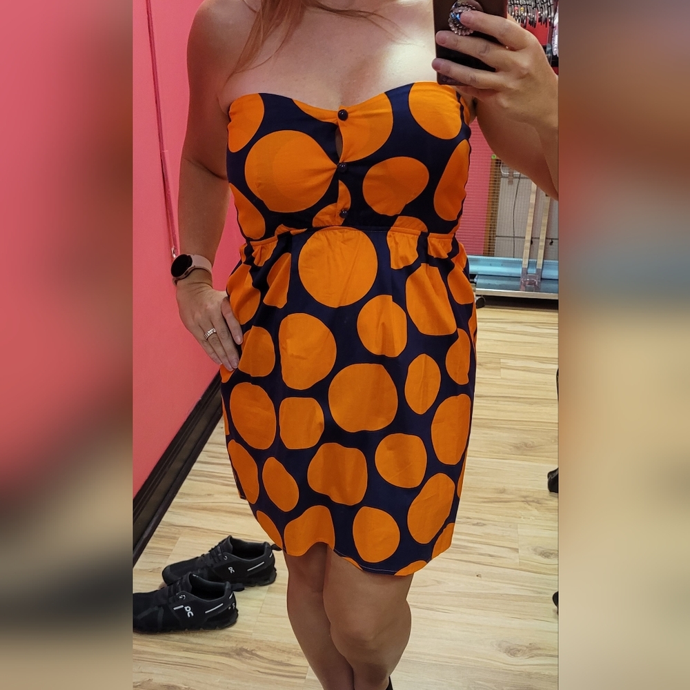 Judith March gameday mini dress auburn